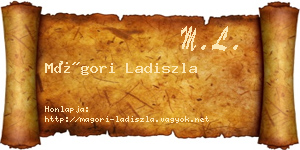 Mágori Ladiszla névjegykártya